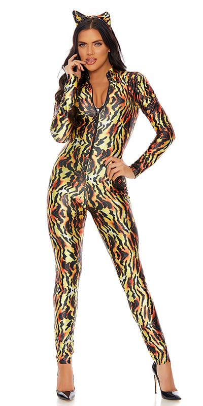 Sexy Bad and Bold Tiger Halloween Costume Musotica.com