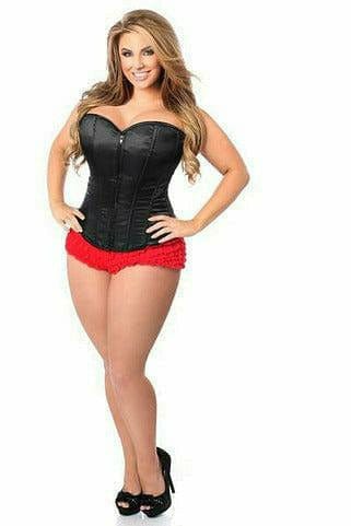 Sexy Black Sweetheart Front Zipper Corset Musotica.com