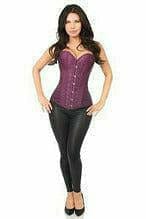 Sexy Plum Brocade Corset Musotica.com