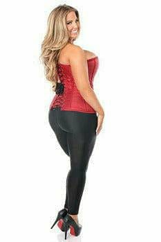 Sexy Wine Brocade Corset Musotica.com