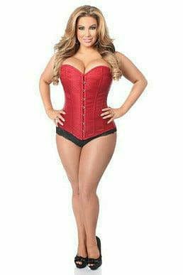 Sexy Wine Brocade Corset Musotica.com