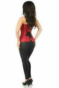 Sexy Wine Brocade Corset Musotica.com