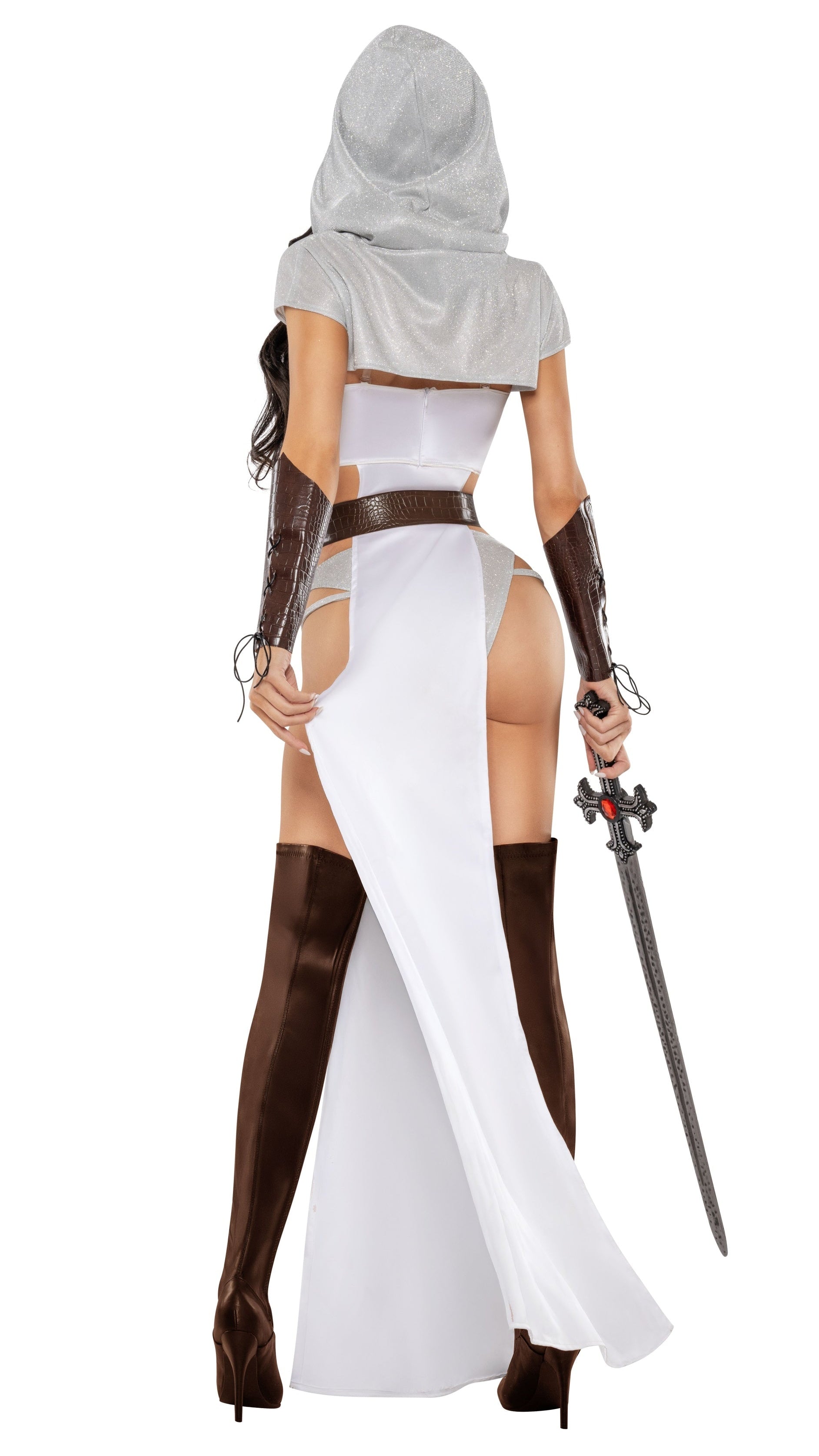 White Cross Shieldmaiden Halloween Costume for Women