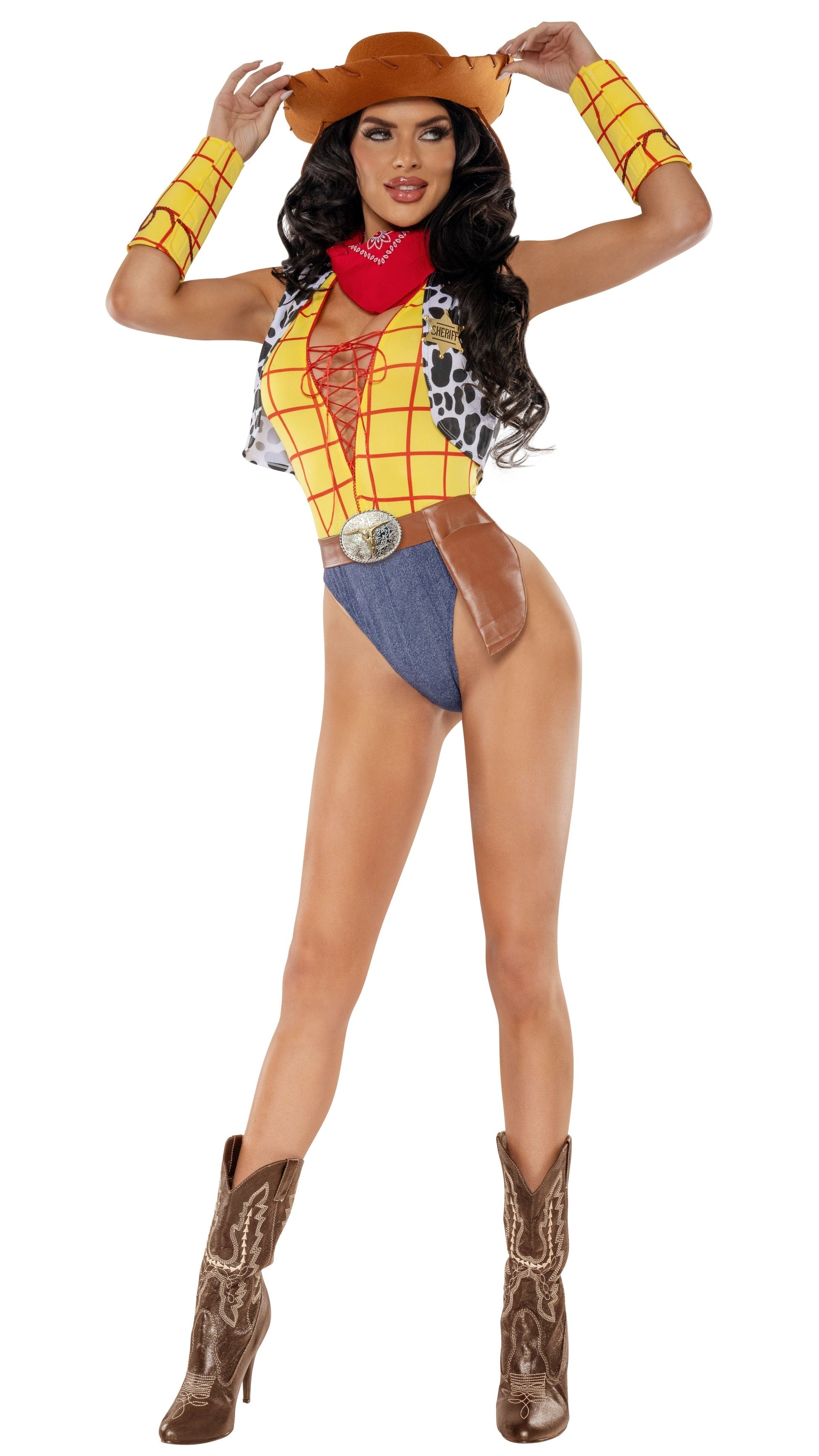 Cow Print Toy Box Cowgirl Doll Halloween Costume