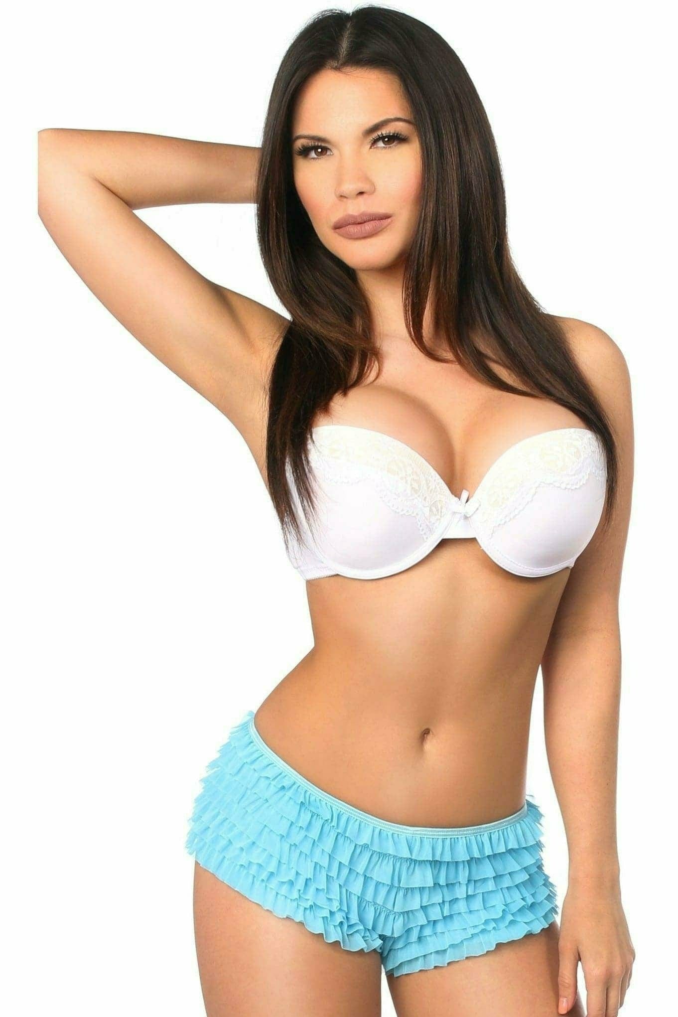 Baby Blue Ruffle Panty with Bow Musotica.com
