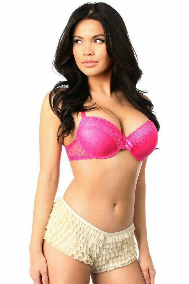 Cream Ruffle Panty with Bow Musotica.com