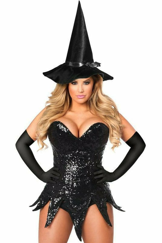 Deluxe Sequin Witch Corset Dress Costume Musotica.com