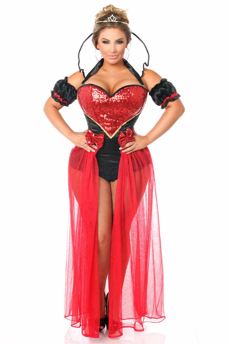 Deluxe Six Piece Sexy Fairytale Red Queen Costume Musotica.com