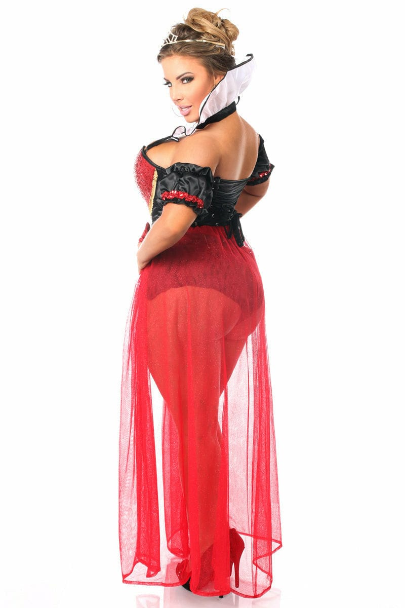 Deluxe Six Piece Sexy Fairytale Red Queen Costume Musotica.com
