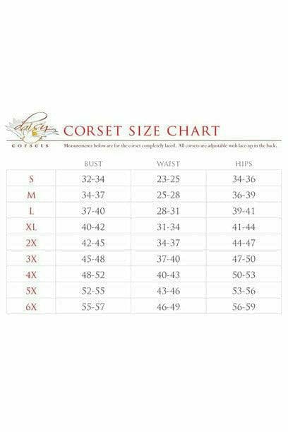 Deluxe White Satin Double Steel Boned Curvy Cut Waist Cincher Corset with Lace-Up Sides Musotica.com
