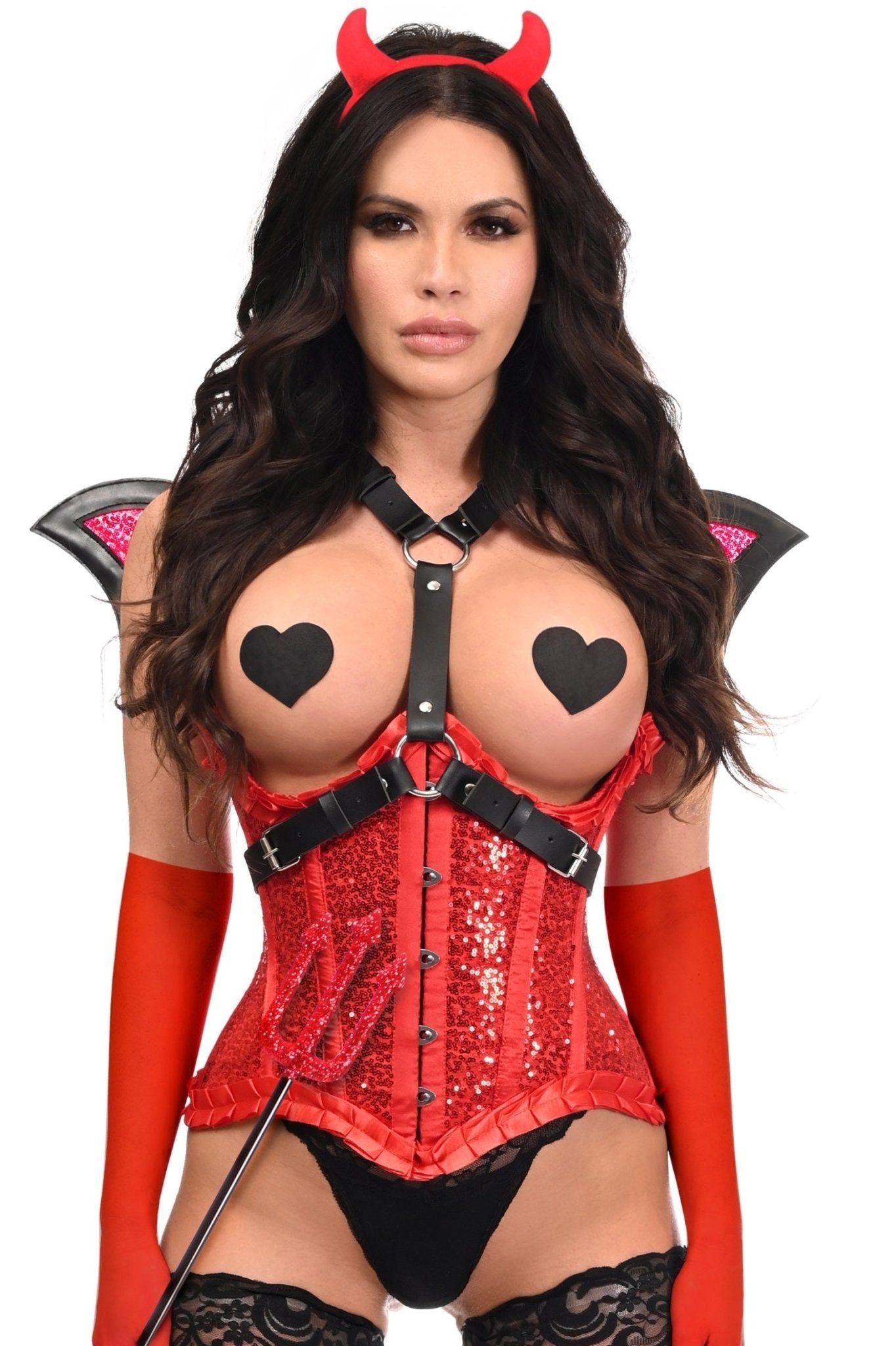 Prime Collection 5 Piece Superior Devilish Corset Costume Musotica.com