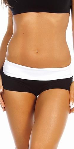 Sexy Balance Roll Down Top Athletic Yoga Hot Pants in Black Musotica.com