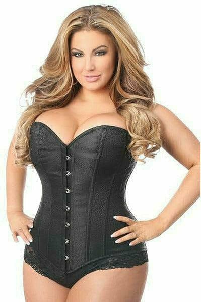 Sexy Black Brocade Corset Musotica.com