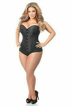 Sexy Black Brocade Corset Musotica.com