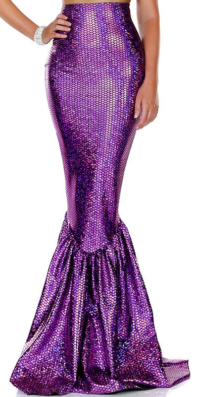 Sexy Colorful Hologram Mermaid Skirt Musotica.com