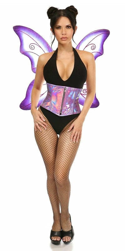 Sexy Deluxe 2 Piece Purple Pixie Fairy Corset Halloween Costume Musotica.com