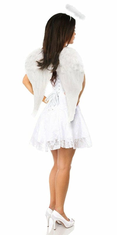 Sexy Deluxe 3 Piece Innocent Angel Corset Halloween Costume Musotica.com