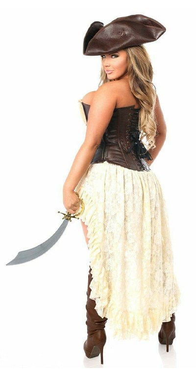 Sexy Deluxe 4 Piece Pirate Captain Halloween Costume Musotica.com