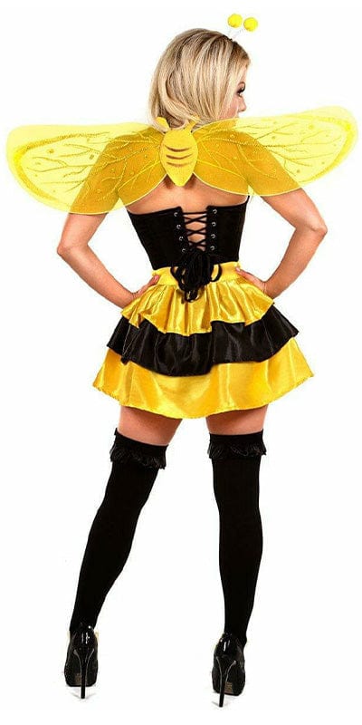 Sexy Deluxe 4 Piece Queen Bee Halloween Costume Musotica.com