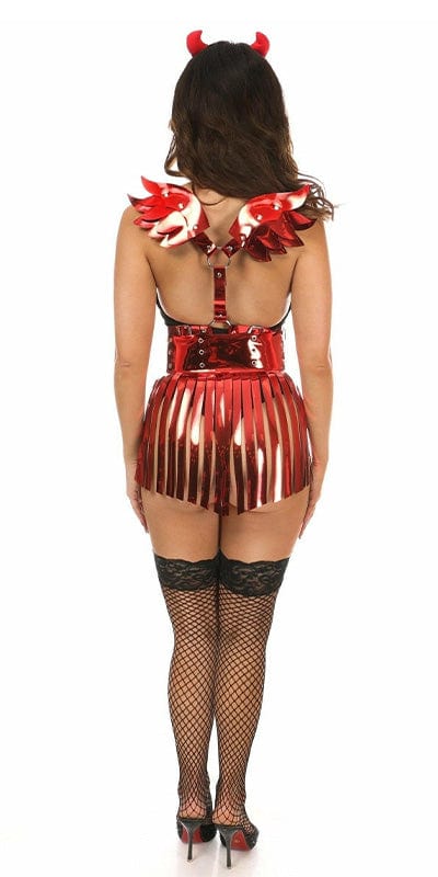 Sexy Deluxe 4 Piece Sexy Devil Halloween Costume Musotica.com