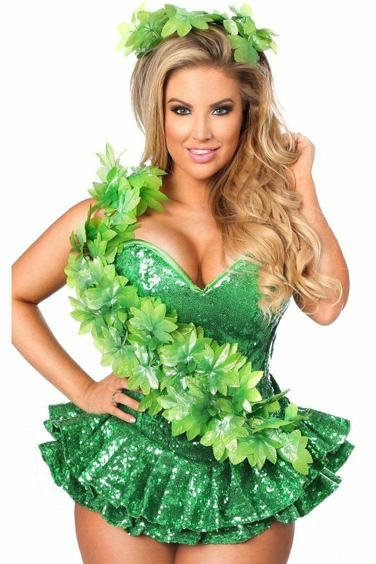 Sexy Deluxe Ivy Poison Vixen Corset Halloween Costume Musotica.com