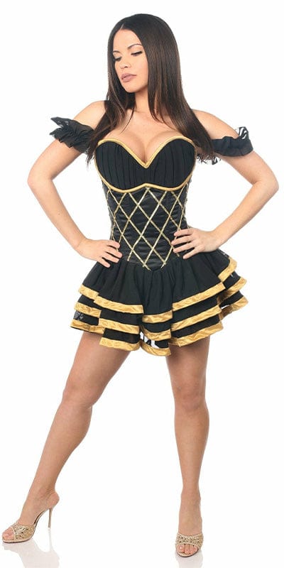 Sexy Deluxe Steel Boned Egyptian Corseted Dress Musotica.com
