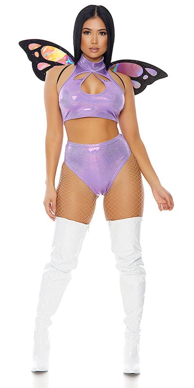 Sexy Edgy Purple Butterfly Halloween Costume