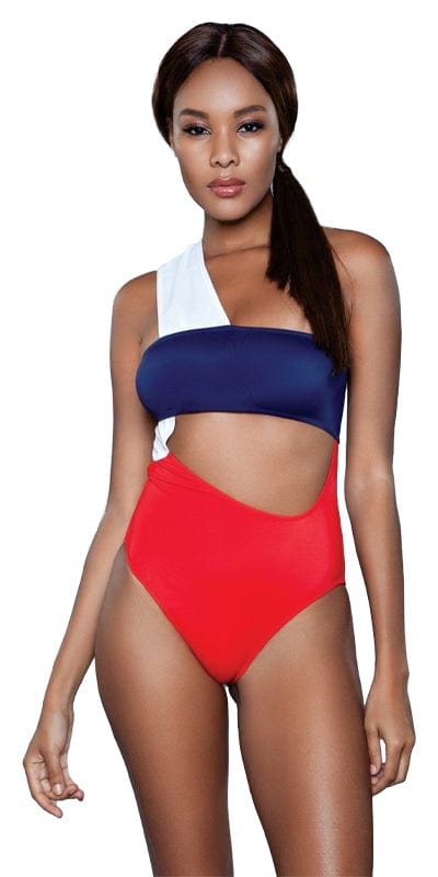 Sexy Etta Asymmetrical Cut Out One Shoulder Swimsuit Musotica.com