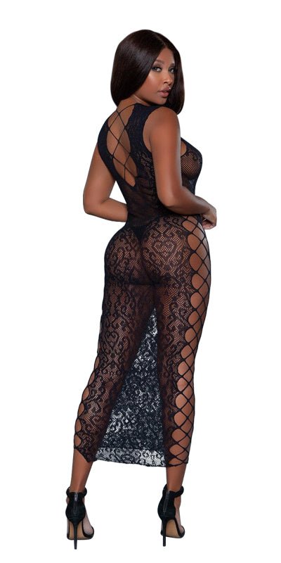 Sexy Fallen For You Sheer Maxi Dress Musotica.com