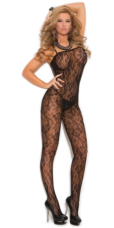 Sexy Fleek Rose Floral Lace Bodystocking Musotica.com