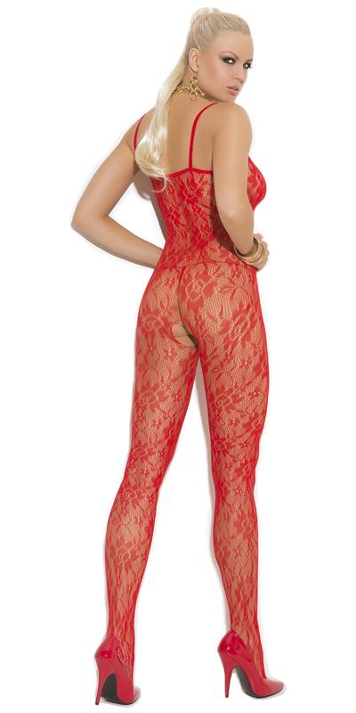 Sexy Fleek Rose Floral Lace Bodystocking Musotica.com