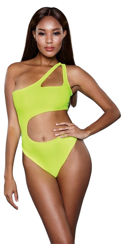 Sexy Freya Asymmetrical Cut Out One Shoulder Swimsuit Musotica.com
