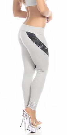 Sexy Hi Lo Waist Blue Digital Camo Military Work Out Pants - Grey/Blue Musotica.com