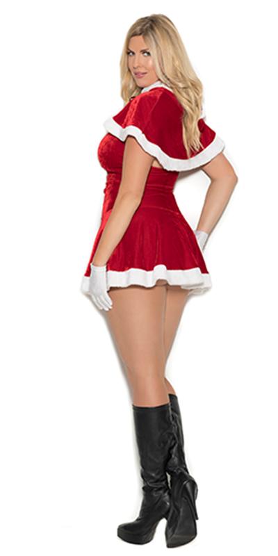 Sexy Plus Size Happy Holidays Mrs Claus Costume Musotica.com