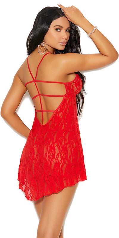Sexy Red Flared Babydoll Musotica.com