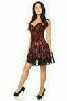 Sexy Red Lace Corset Dress Musotica.com