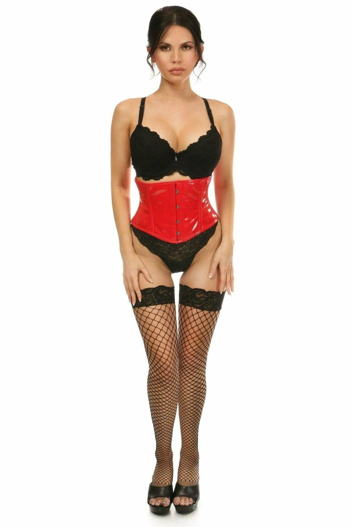 Sexy Red Patent Mini Cincher Musotica.com