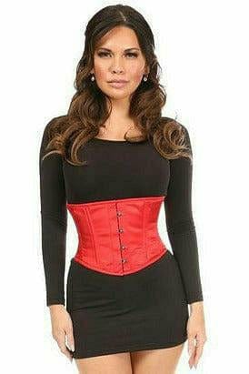 Sexy Red Satin Mini Cincher Musotica.com