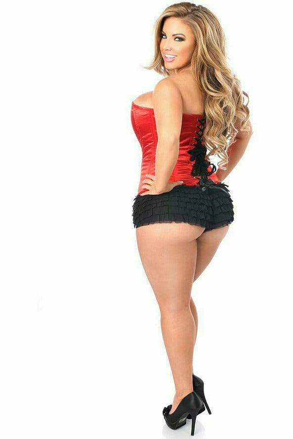 Sexy Red Sweetheart Front Zipper Corset Musotica.com