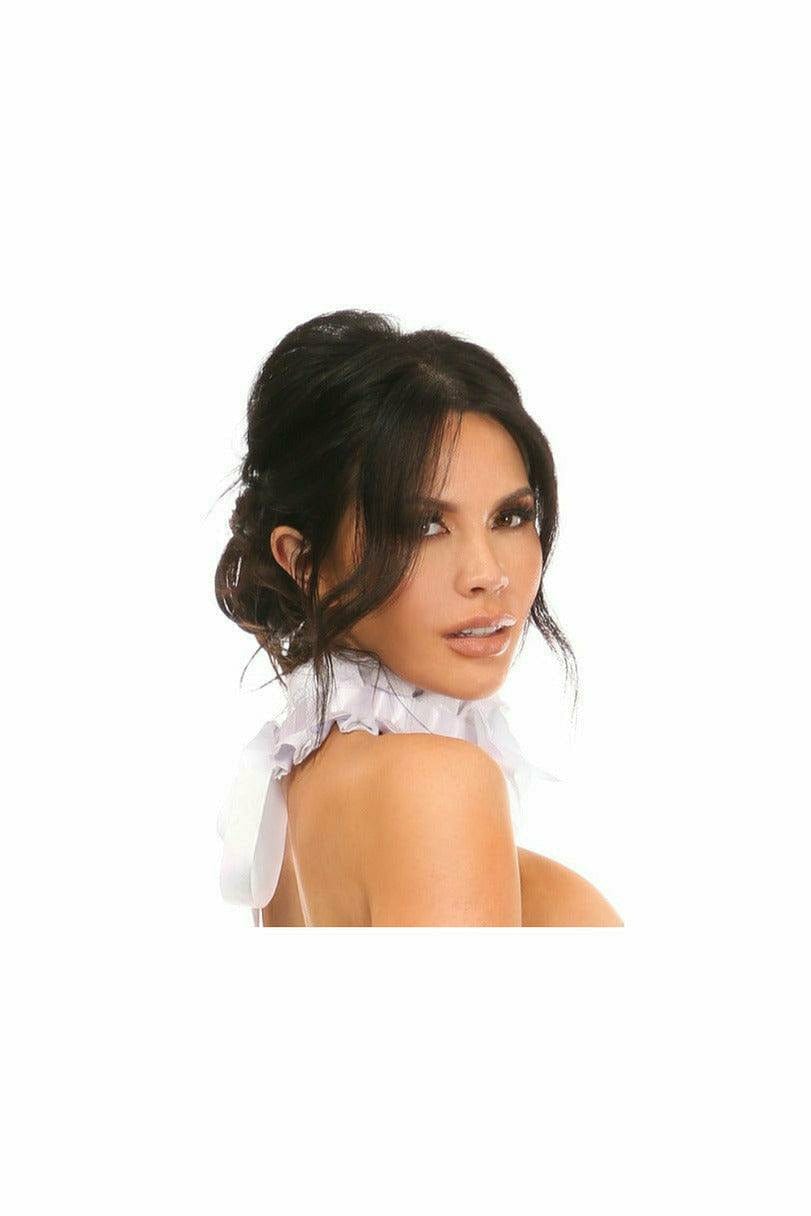 Sexy White Lace Costume Choker Musotica.com