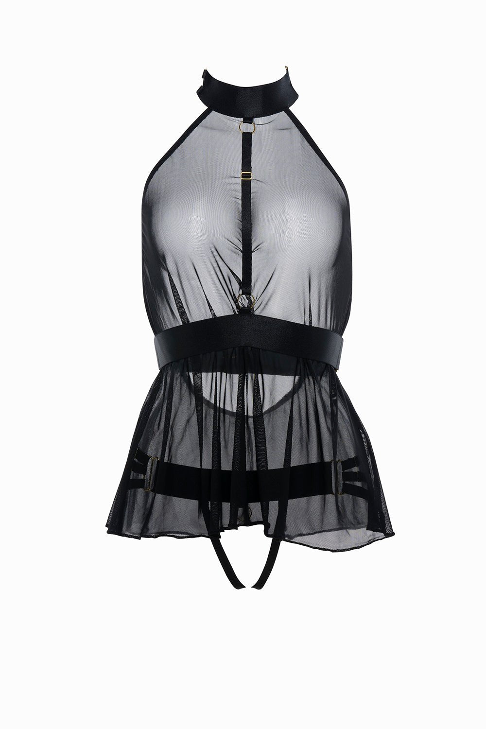 Strapped Babydoll and Open Panty Set Musotica.com