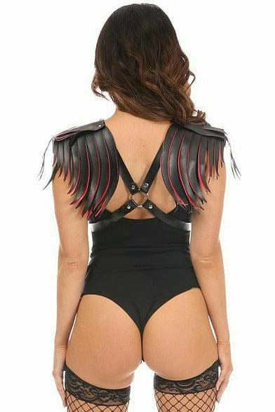 Vegan Leather Body Harness with Fringe Musotica.com