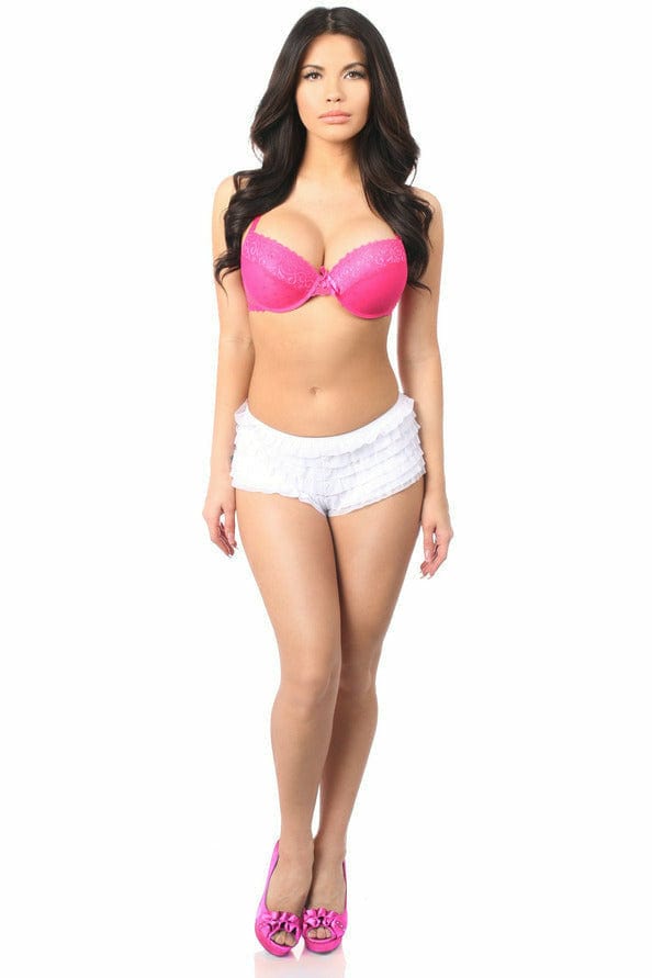 White Ruffle Panty with Bow Musotica.com
